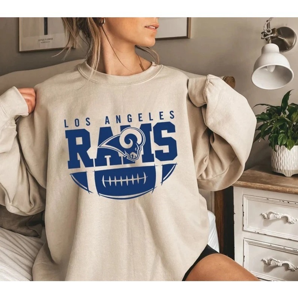 Vintage LA Ram Sweatshirt, L0s An.geles Football Shirt, Ram Football Sweatshirt